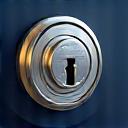 Icona di una serratura a cilindro europeo.